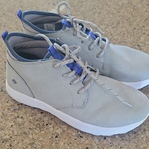 Sperry Gray and Blue Kids Sneakers